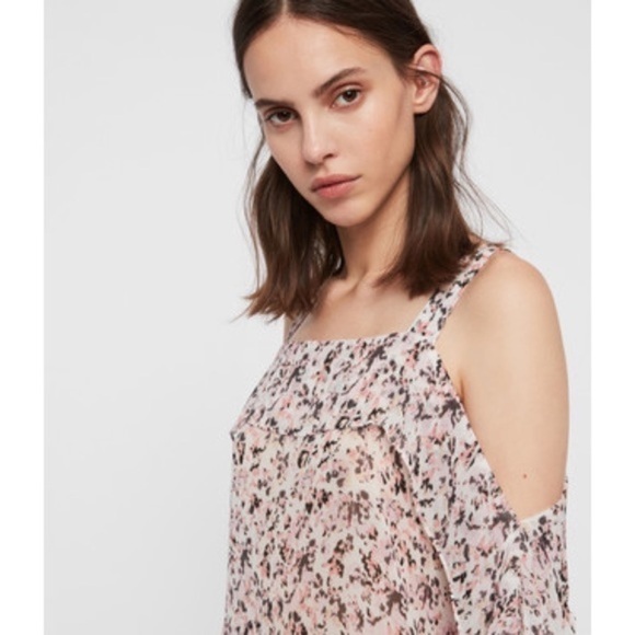 NWT AllSaints Mio Freefall Floral Blouse Top - Size Small - Picture 5 of 11